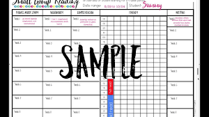 Small Group Lesson Plan Template Demonstration