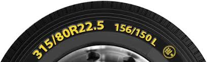 truck and bus tyre size designations