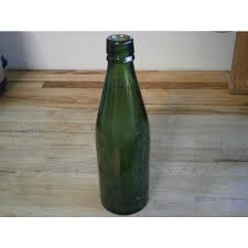 Vintage Green Glass Beer Bottle E