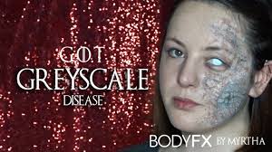 g o t greyscale disease makeup bodyfx