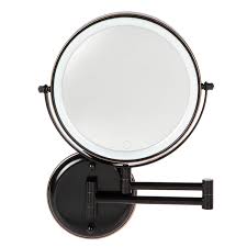 wall mounted 8 inch round led mirror