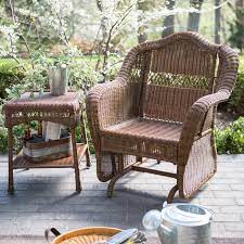 Resin Wicker Outdoor Glider Chair
