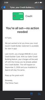 The chime visa® credit builder card is issued by stride bank pursuant to a license from visa u.s.a. Explaining Chime Credit Builder Chimebank
