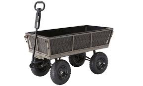 gorilla carts steel dump cart with 1