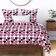 hot pink zebra animal print hearts