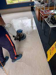 vinyl floor cleaning and polishing