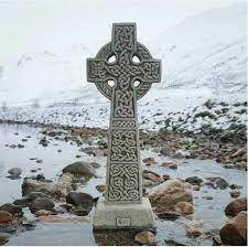 Celtic Cross Large Statue Reconstituted