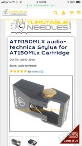 Audio Technica Stylus At150mlx 2 Channel Home Audio The