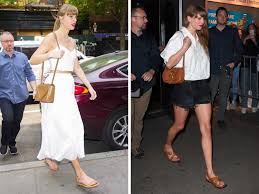 taylor swift is in her little brown bag