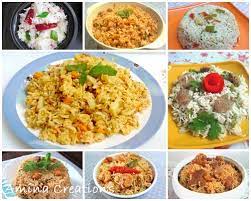 amina creations variety rice recipes