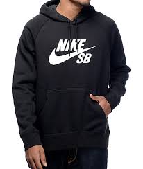 Nike Sb Icon Black And White Hoodie