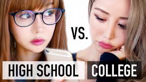high vs college makeup routine