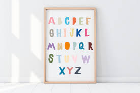 Nursery Wall Art Abc Alphabet Printable