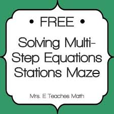 mrs e teaches math solving multi step