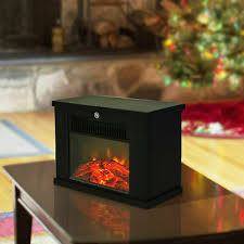 Small Black Electric Fireplace Flame