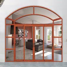Hot Item Wooden Aluminum Arched French Interior Sliding Systems Door Designs In Sri Lanka