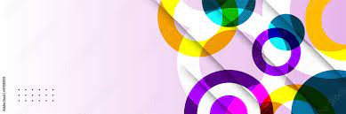 abstract banner background with circles