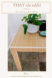 Diy Tile Table As Seen On Tiktok If