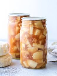 This easy apple pie filling recipe with both water bath and pressure canning instructions is delicious and the perfect way to make apple pies all year long. Homemade Apple Pie Filling For Canning Completely Delicious
