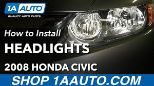 replace headlights 06 08 honda civic