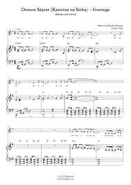 sheet of slayer for piano solo