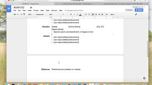 Edit A Resume Template In Google Docs