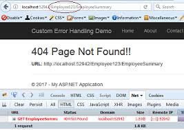error handling in asp net mvc