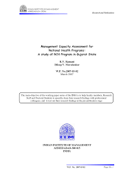 Pdf Management Capacity Assessment For National Health