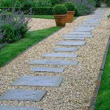 Pea Gravel And Pavers On A Slope