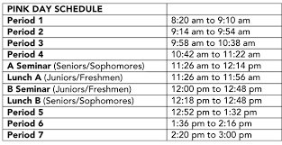 Daily Bell Schedule Resurrection College Prep High School