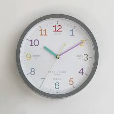 30cm Learn The Time Silent Wall Clock