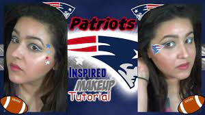 new england patriots inspired makeup