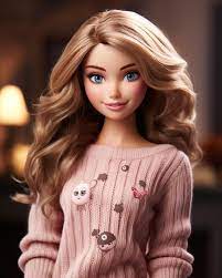 premium ai image cute barbie doll
