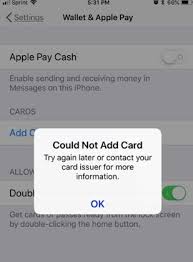 add card to apple pay fix
