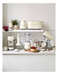 Streamlined kitchens are the latest trend. Smeg 50 S Style Mixer Cream Smf02crau Myer