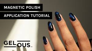 gel nail art tutorial magnetic polish