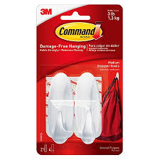 Command Designer Hooks Medium White