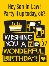 party it up happy birthday wishes card