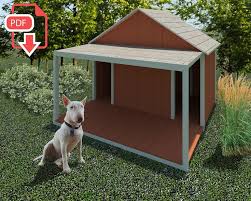 Diy Dog House Plans Double Kennel Large