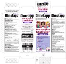 Childrens Dimetapp Multi Symptom Cold Relief Dye Free