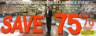 nejad rugs quakertown warehouse clearance