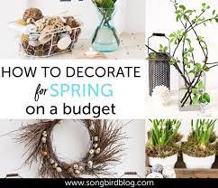how to decorate for spring on a budget