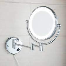 Wall Mounted Shaving Mirror With Led Light
