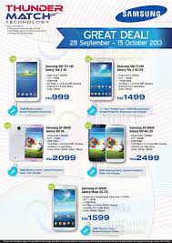 Samsung mobiles in malaysia | latest samsung mobile price in malaysia 2021. Samsung Galaxy Smartphones Tablets Offers Thunder Match 28 Sep 2013