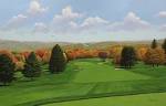 Golf Art | Sunnehanna C.C., PA | 1st Hole| Print