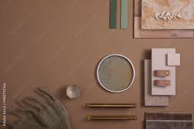 Creative Flat Lay Composition Of