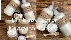 diy simple easy body lotion recipe