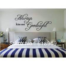 lovely wall decor writing above the bed