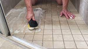 how to clean a tile shower floor you