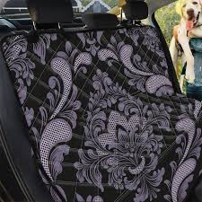 Purple Damask Pattern Print Pet Car